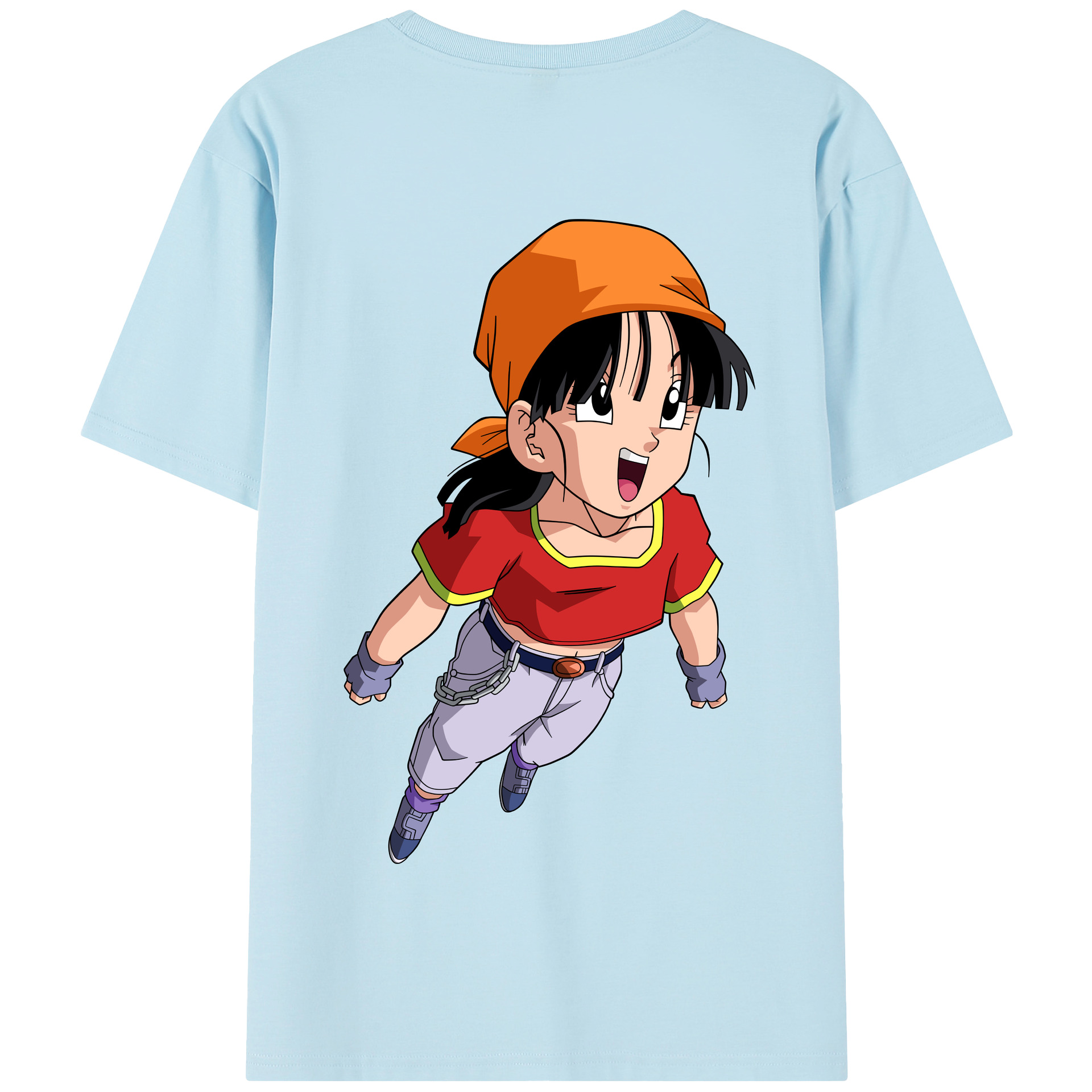 （画像用） ドラゴンボール パン DRAGON BALL Pan 綿100％半袖Tシャツ（背面プリント）